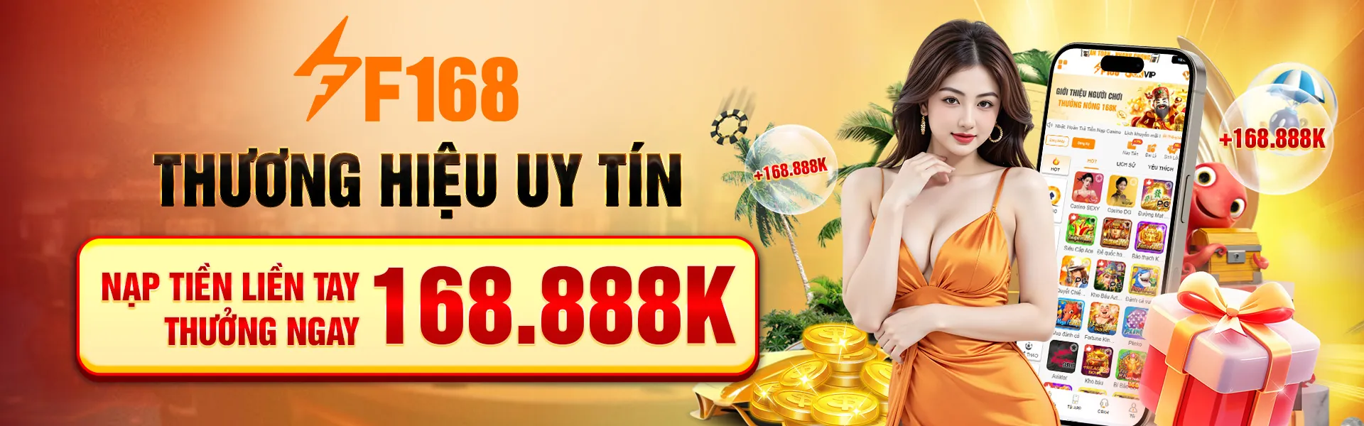 Ưu Đãi Tặng Tiền Bắn Cá Cực Hấp Dẫn Tại F168